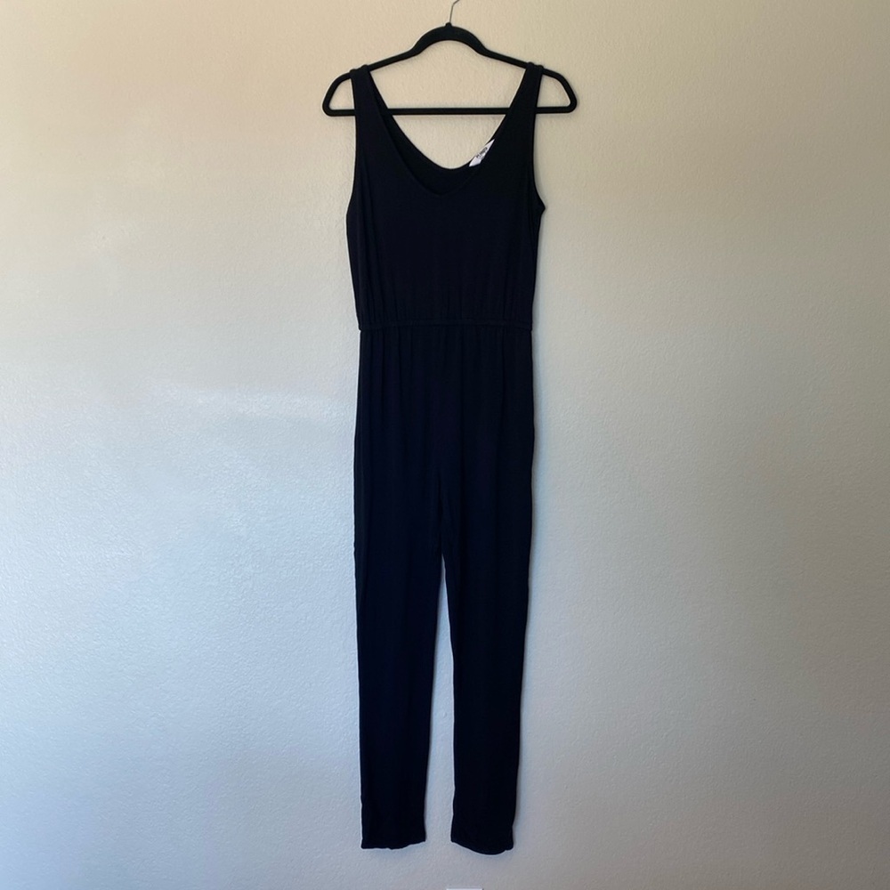 BB Dakota jumpsuit black women’s small stretchy EUC